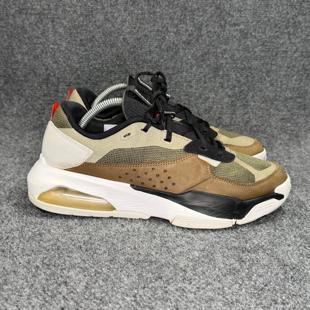 Jordan Air 200E Basketball Shoes Women's Size 11 Medium Olive Leather Athletic